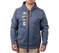 Klim Barracks, sweat à capuche zippé L Bleu Foncé/Blanc Bleu Foncé/Blanc