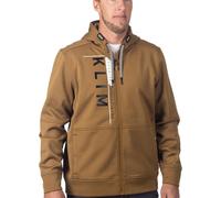 Klim Barracks, sweat à capuche zippé S Marron/Noir Marron/Noir