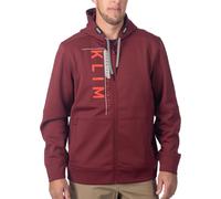 Klim Barracks, sweat à capuche zippé XXL Rouge Foncé/Rouge Rouge Foncé/Rouge