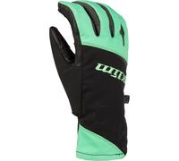 Klim Bombshell Gants de motoneige pour dames, noir/menthe, Taille XS