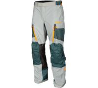 Klim Carlsbad Gore-Tex Pantalon textile de moto, Gris clair/vert, Taille 30