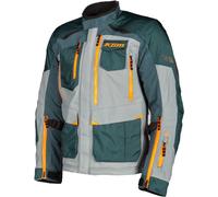 Klim Carlsbad Gore-Tex Veste textile moto, gris-vert, taille XL pour homme