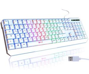 KLIM Chroma Clavier Gaming Filaire QWERTZ Allemand - Rétroéclairé RGB