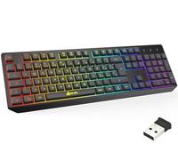 KLIM Chroma Clavier Gaming sans Fil QWERTY Italien - Rétroéclairé RGB