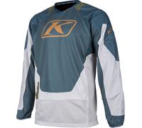 Klim Dakar 2025 Maillot de motocross, Gris/bleu, Taille XL