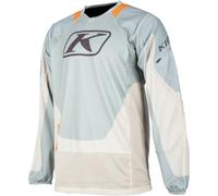 Klim Dakar 2025 Maillot de motocross, Gris/menthe/orange, Taille XL