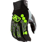 Klim Dakar, gants 3XL Noir/Gris/Gris Clair/Vert Néon Noir/Gris/Gris Clair/Vert Néon