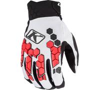 Klim Dakar, gants XL Blanc/Noir/Rouge Blanc/Noir/Rouge