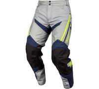 Klim Dakar, pantalon en textile 38 Gris/Bleu Foncé/Noir/Jaune Néon Gris/Bleu Foncé/Noir/Jaune Néon