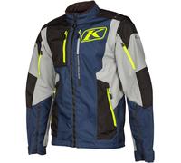 Klim Dakar Veste textile moto, bleu/blanc/jaune, Taille S