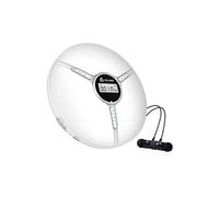 KLIM Discman - Lecteur CD Portable avec Batterie Intégrée - Compatible avec CD-R, CD-RW et MP3 - Blanc