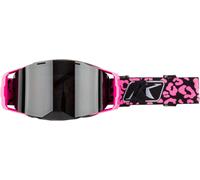 Klim Edge Focus Knockout Pink Lunettes de motoneige, Smoke, Taille unique