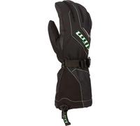 Klim Ember Gauntlet Gants de motoneige pour dames, noir-vert, taille L pour femmes