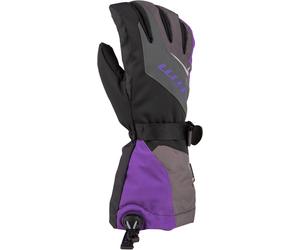 Klim Ember Gauntlet Gants de motoneige pour dames, noir/violet, Taille S