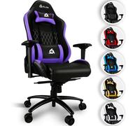 KLIM Esports Chaise Gaming - Chaise de Bureau avec Accoudoirs 4D, Capacité de 170 kg, Dossier Inclinable, Fauteuil Ergonomique avec Coussins Cervical et Lombaire, roulettes Silencieuses - Violet