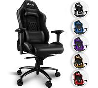 KLIM Esports Chaise Gaming - Chaise de Bureau avec Accoudoirs 4D, Capacité de 170 kg, Dossier Inclinable, Fauteuil Ergonomique avec Coussins Cervical et Lombaire, roulettes Silencieuses - Noir