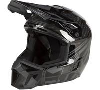 Klim F3 Carbon Pro Ascent Casque de motoneige, noir/gris, Taille L (58/59)