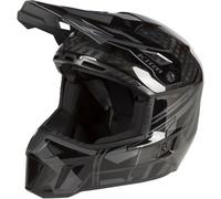 Klim F3 Carbon Pro Ascent Casque de motoneige, noir/gris, Taille XXL (62/63)