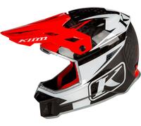Klim F3 Carbon Pro, casque enduro L Noir/Blanc/Rouge Noir/Blanc/Rouge