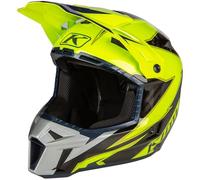 Klim F3 Lighting Carbon Barre de motocross, gris-jaune, taille 2XL pour homme
