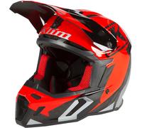 Klim F5 AMP Casque de motocross, noir-rouge, taille 2XL pour homme