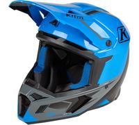 Klim F5 Legion Casque de motocross, noir/gris/bleu, Taille S (54/55)