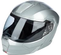 Klim GT1 Expedition, casque rabattable XL Gris Clair/Argent Gris Clair/Argent