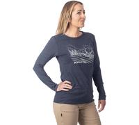 Klim Haven Tri-Blend Chemise à manches longues pour dames, bleu, Taille S