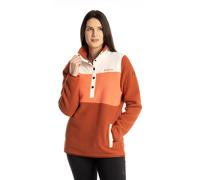 Klim High Pile Mountain, pull-over femme M Orange Foncé/Orange/Beige Orange Foncé/Orange/Beige
