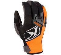 Klim Impact Gants de motocross, noir-gris-orange, taille S pour homme