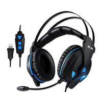 KLIM Impact V2 - Casque Gamer USB - Son 7.1 Surround + Isolation - Audio Haute Qualité + Fortes Basses - Micro Casque Gaming Jeux Vidéo pour PC PS4 PS5