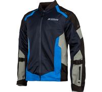 Klim Veste textile Induction – XL – Bleu foncé/Bleu/Gris clair/Noir