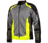 Klim Induction, veste en textile XS Gris/Noir/Jaune Néon Gris/Noir/Jaune Néon