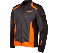 Klim Induction, veste en textile XXL Noir/Gris Foncé/Orange Noir/Gris Foncé/Orange