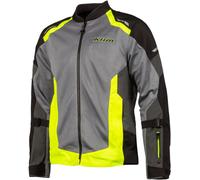 Klim Induction Veste textile moto, gris/jaune, Taille XL