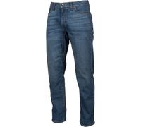 Klim K Forty 2 Straight Stretch Denim Jeans moto, bleu, Taille Long 33
