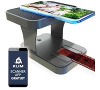 KLIM K2 Mobile Film Scanner 35mm + Free APP - Scanner Positif et négatif, Diapositives, Photos, Kit de développement de Film Couleur 35mm