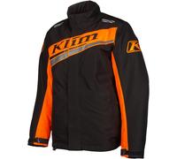 Klim Kaos Veste de motoneige, noir/orange, Taille L