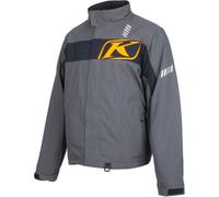 Klim Keweenaw 2025 Veste de motoneige imperméable, gris/jaune, Taille XL