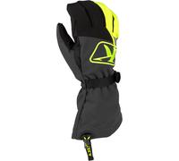 Klim Klimate Gauntlet Gants de motoneige, noir/gris/jaune, Taille M