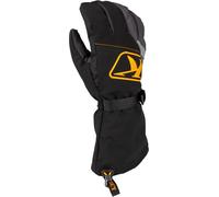 Klim Klimate Gauntlet Gants de motoneige, Noir/Gris/Orange, Taille 2XL