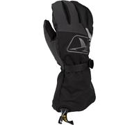 Klim Klimate Gauntlet Gants de motoneige, noir/gris, Taille L