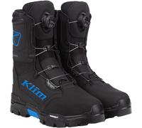 Klim Klutch GTX BOA Bottes de motoneige, noir/bleu, Taille 7
