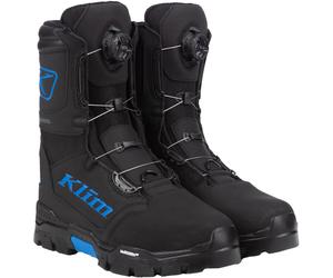Klim Klutch GTX BOA Bottes de motoneige, noir/bleu, Taille 7