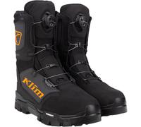 Klim Klutch GTX BOA Bottes de motoneige, noir/orange, Taille 8