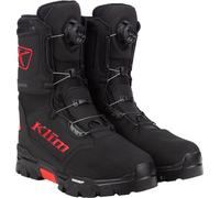 Klim Klutch GTX BOA Bottes de motoneige, noir/rouge, Taille 9