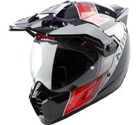 Klim Krios Pro ECE/DOT Spectrum, casque d aventure XL Noir/Argent/Rouge Noir/Argent/Rouge