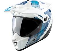 Klim Krios Pro ECE/DOT Spectrum, casque d aventure XS Blanc/Noir/Bleu Blanc/Noir/Bleu