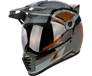 Klim Krios Pro Rally, casque enduro XXL Gris Clair/Gris/Noir/Bronze Gris Clair/Gris/Noir/Bronze