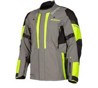 Klim Latitude 2023 Veste textile de moto, gris/jaune, Taille S